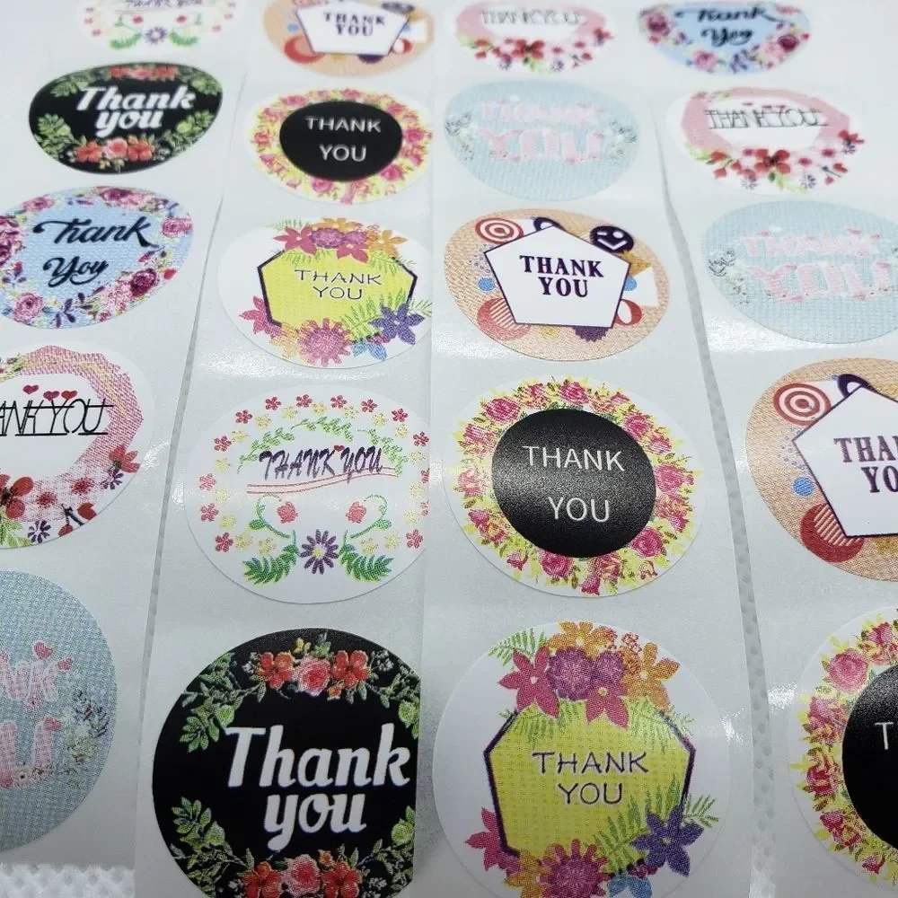 8/$20 100ct Thank You Stickers Round 1